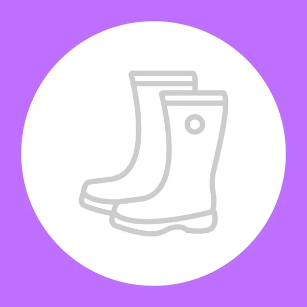 Botas de goma icono — Vector de stock