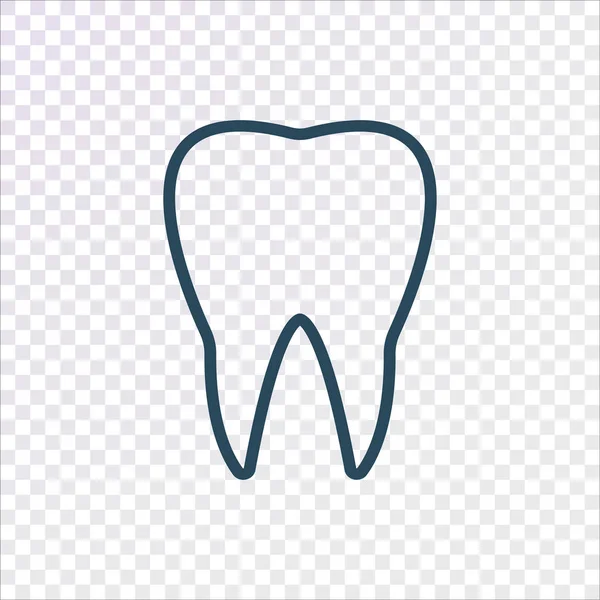 Zahn Flaches Symbol Vektor Illustration — Stockvektor