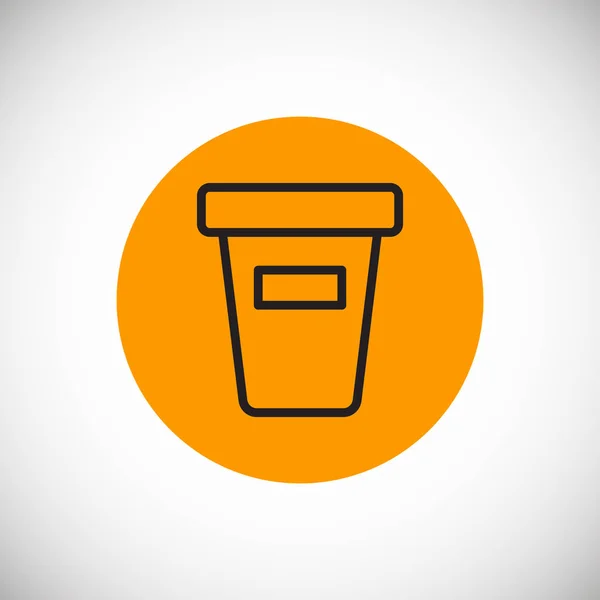 Icono de contenedor de alimentos — Vector de stock