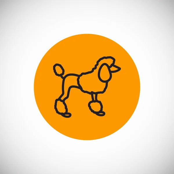 Pies płaska ikona — Wektor stockowy