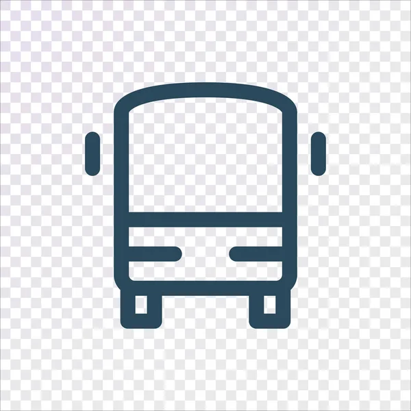 Автобусна Плоска Іконка Векторна Ілюстрація — стоковий вектор