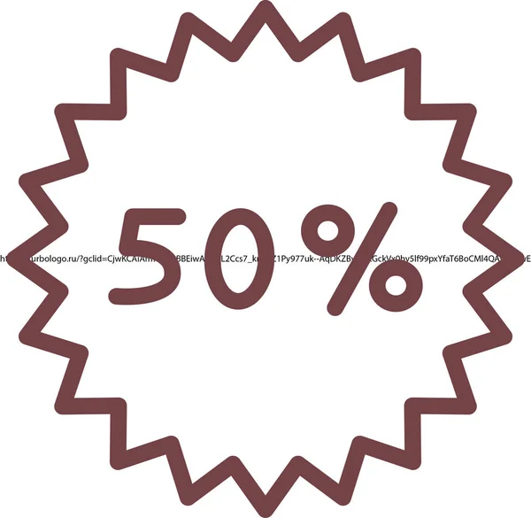 Percent flat icon — Stock Vector
