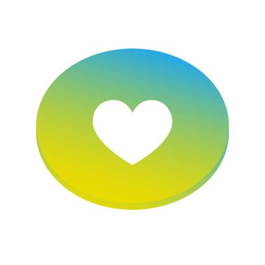 kalp web simgesi vektör illüstrasyonu 