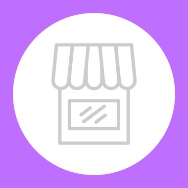 Dükkanı web simge vektör çizim 