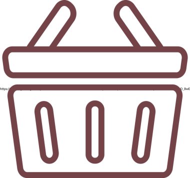 Alışveriş arabası simgesi, vektör illüstrasyonu