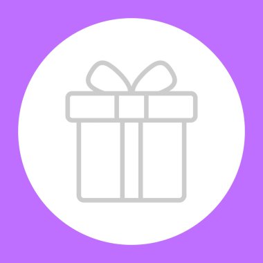 Hediye kutusu basit simgesi