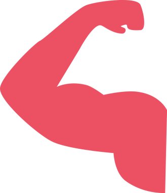 güçlü adam pazı, vektör çizim gösterilen