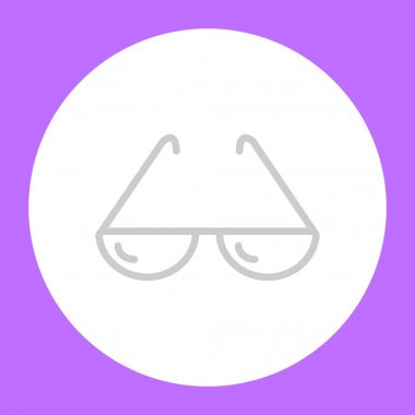 Gözlük web simge vektör çizim 