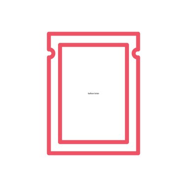 mühürlü polietilen paket simgesi