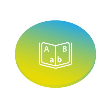 eğitim web simgesi, vektör çizim 