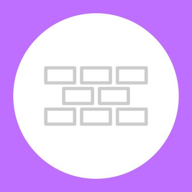  Duvar web simge vektör çizim 