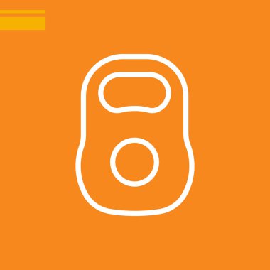 Halter düz simgesi, vektör çizim