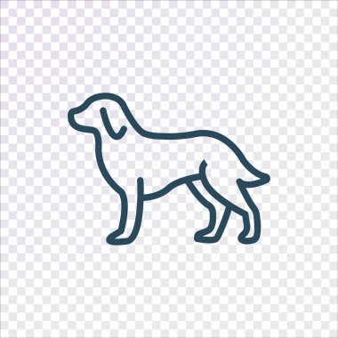 köpek web simge vektör çizim 