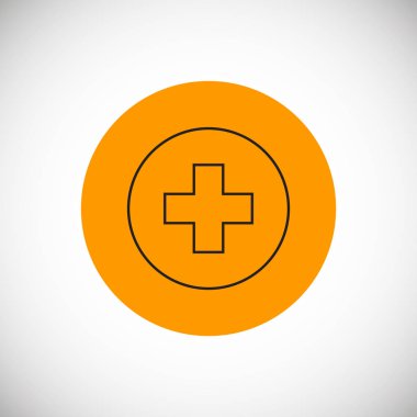 çapraz düz simge, vektör çizimi