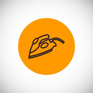 demir düz simgesi, vektör çizim