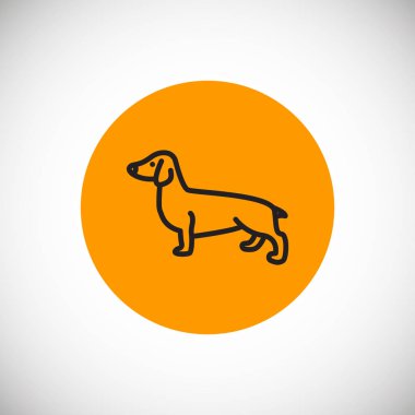 köpek web simge vektör çizim 