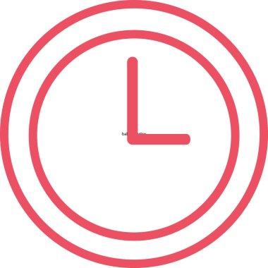 Beyaz arkaplanda duvar saati izole edildi