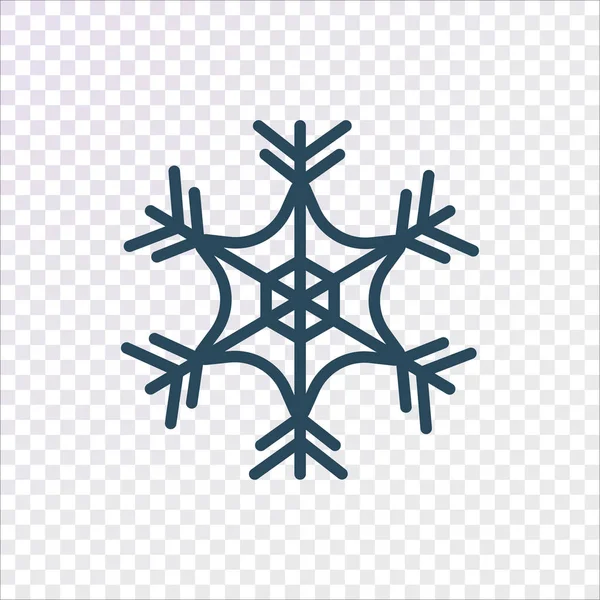 Sneeuwvlok Web Icon Vectorillustratie — Stockvector