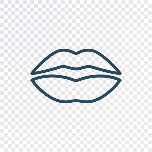 Lippen Flaches Symbol Vektor Illustration — Stockvektor