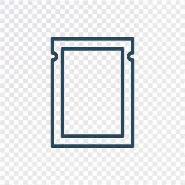 Icône scellée de paquet de polyéthylène — Image vectorielle