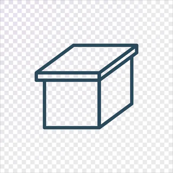 Icono de caja de cartón — Vector de stock