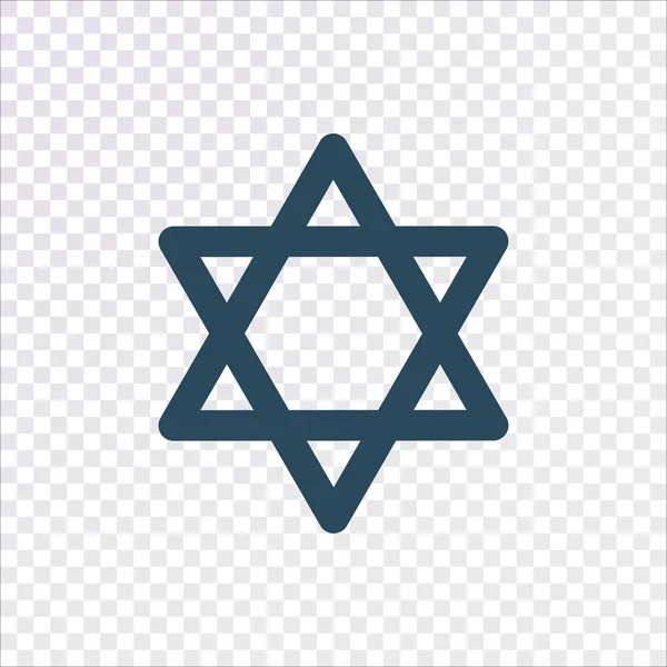 Davidsstjärnan Judendomens Symbol Vektorillustration — Stock vektor