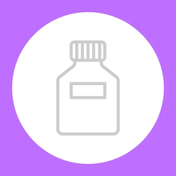 Pílulas ícone garrafa — Vetor de Stock