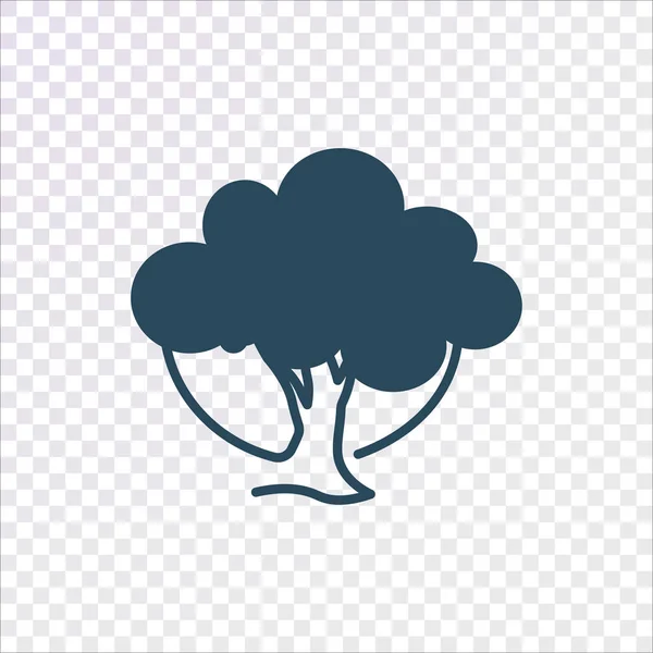 Tree Trunk Flat Icon Vector Illustration — Stock Vector