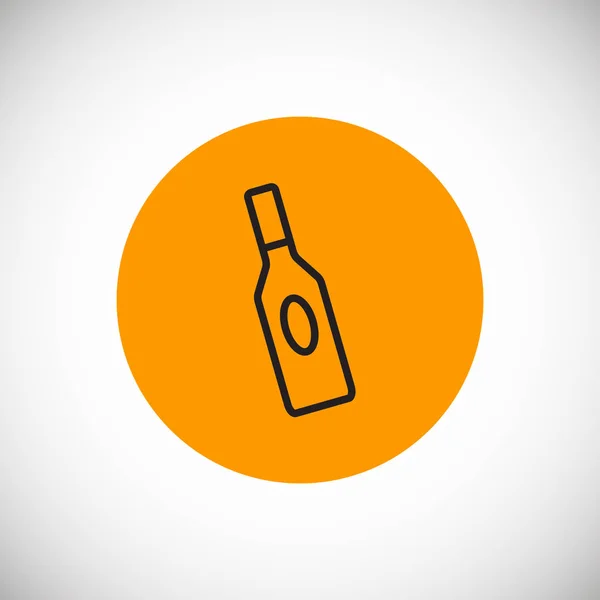 Vector Illustration Bottle Flat Icon — Stock Vector