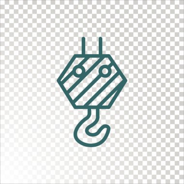 Vinç kanca kutsal kişilerin resmi, vektör çizim