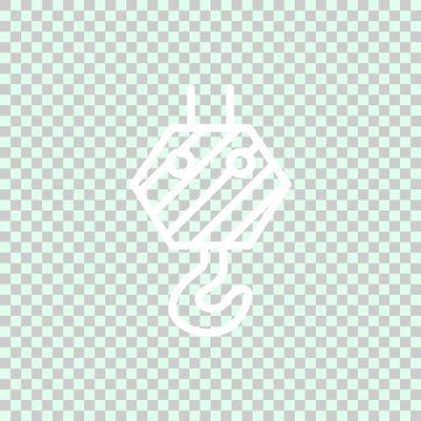 Vinç kanca kutsal kişilerin resmi, vektör çizim