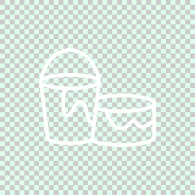 fırça düzlüğü simgesi, vektör illüstrasyonu 