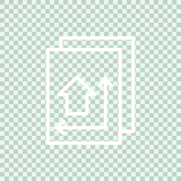Blaupause Haus Plan Symbol Vektorillustration — Stockvektor