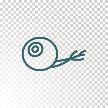 İnsan gözü simgesi, vektör çizimi