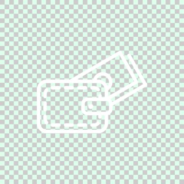 m-cüzdan ile banka kartı kutsal kişilerin resmi, vektör çizim