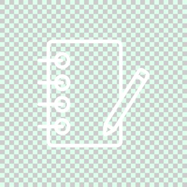 defter ve kalem düz simgesi, vektör, illüstrasyon