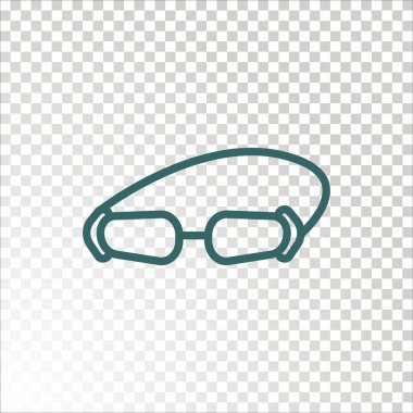 Gözlük ikonu. vektör illüstrasyonu 