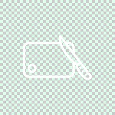 Kesme tahtası ve bıçak simgesi. Vektör çizim 