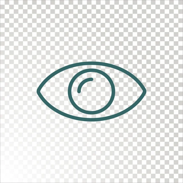 Icona Dell Occhio Umano Illustrazione Vettoriale — Vettoriale Stock