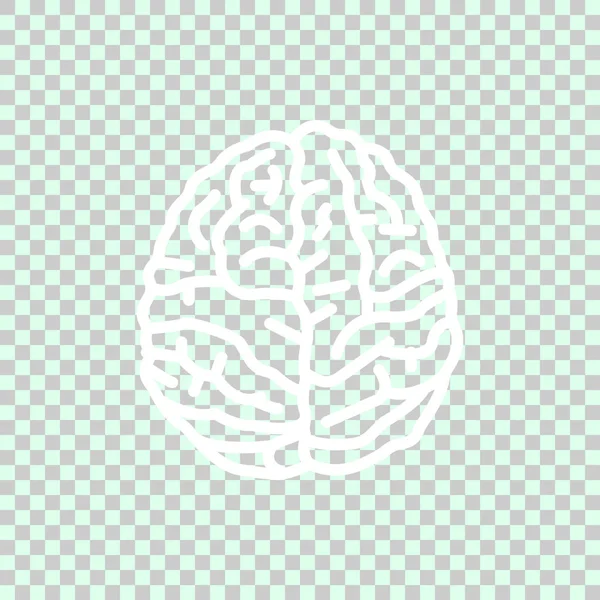 Ícone Cérebro Humano Ilustração Vetorial — Vetor de Stock