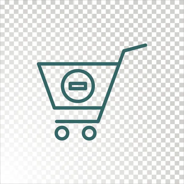 Carro Icono Plano Vector Ilustración — Vector de stock