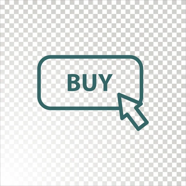 Koupit nyní tlačítko ikona — Stockový vektor