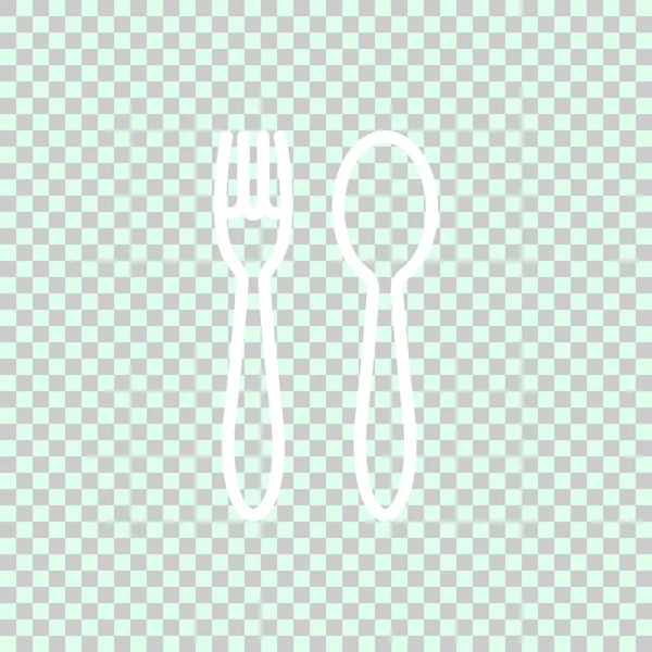 Fork and spoon icon — Stock Vector