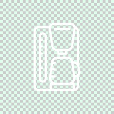 Kahve makinesi ikonu. vektör illüstrasyonu 