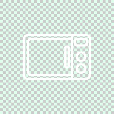 Mikrodalga simgesi. Vektör çizim 