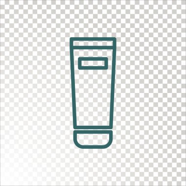 Yüz kremi simgesi. Vektör çizim 