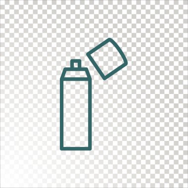 Saç spreyi simgesi. Vektör çizim 