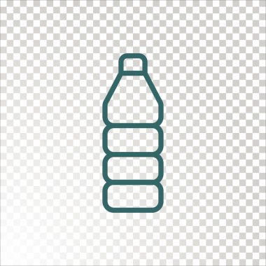 Şişe simgesi. Vektör İllüstrasyonu 