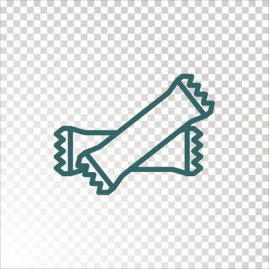 Şeker simge sopalarla. Vektör çizim 