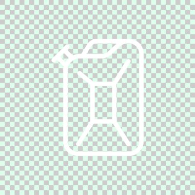 Benzin simgesi ile teneke kutu. Vektör çizim 